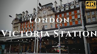 London Victoria Station Walk Through England 4K [upl. by Ginny]