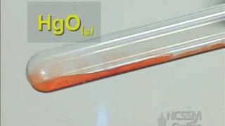 Decomposition Mercury II Oxide and Oxygen [upl. by Rice]