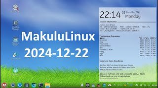 MakuluLinux 20241222 [upl. by Lolly]