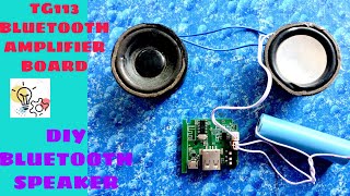 New Portable Bluetooth Audio Module  TG113 Bluetooth kiT Connection  How to Repair JBL Speaker [upl. by Akfir]