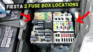 FORD FIESTA FUSE LOCATION FUSE BOX LOCATION MK7 ST [upl. by Ettenom759]