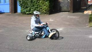 Motorised Drift Trike  First ride [upl. by Lief]