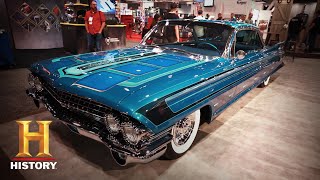 Counting Cars 61 CADILLAC with CUSTOM PAINT Unveiled at SEMA 2019 Season 9  History [upl. by Nalad366]