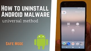 How to manually remove Android malware that prevents user from being uninstalled  Safe Mode FluBot [upl. by Ehcsrop]