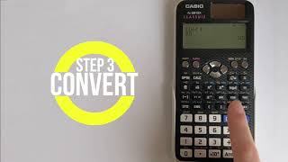 Casio FX991EX Classwiz How to convert numbers between Decimal Binary Hexadecimal and Octal [upl. by Kling424]