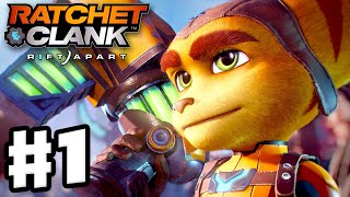 Ratchet amp Clank Rift Apart  Gameplay Walkthrough Part 1  Intro and Nefarious City PS5 [upl. by Alaham]