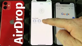 How to Use AirDrop on iPhone 11  Transfer pictures videos files [upl. by Irahs383]