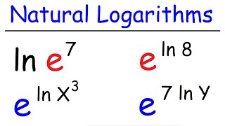 Natural Logarithms [upl. by Annoyik]