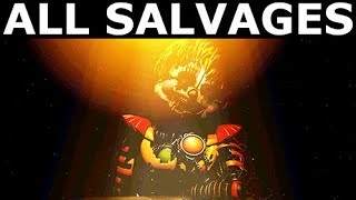 FNAF 6  All Animatronic Salvage Minigames Freddy Fazbears Pizzeria Simulator No Commentary [upl. by Hsetih45]