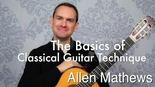 The Basics of Classical Guitar Technique the fundamentals [upl. by Rybma]