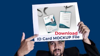 ID Card Mockup PSD File 100 free download [upl. by Tova]