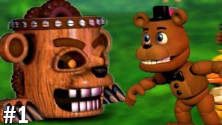 Freddy Plays FNAF World 1  CHIP OFF THE OLD BLOCK [upl. by Helbonia]