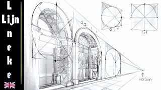 Easy ARCH for beginners perspective drawing [upl. by Amat618]