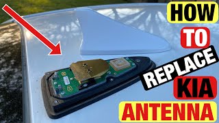 STEP BY STEP HOW TO REPLACE KIA CAR ANTENNA  USE THIS METHOD ON HYUNDAI CARS TOO KIA HOWTO [upl. by Skeie796]