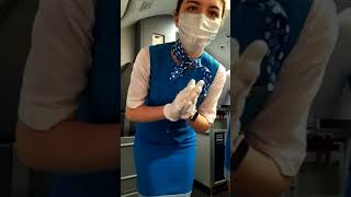 Celebrating birthday onboard  Pobeda Airlines Russia [upl. by Leavy]