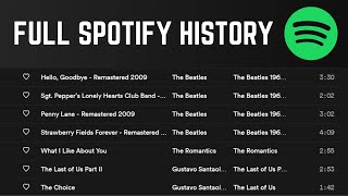 How to View Extended Spotify Listening History 8500 Songs [upl. by Tnarud164]