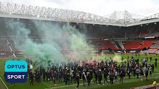 Incredible scenes from the protest at Old Trafford  Manchester United v Liverpool [upl. by Hamnet767]