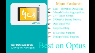 Best Optus 4G Wifi Modem  Netgear AC800S 4G Plus Cat9 [upl. by Aenitsirhc]