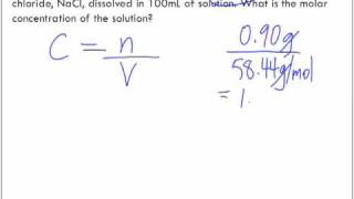 MolarityMolar Concentrations [upl. by Kleper497]