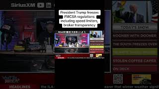 President Trump freezes FMCSA regs including speed limiters broker transparency fmcsa trump [upl. by Lleryt]