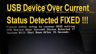 How to Fix ASUS Mainboard Error USB Device Over Current Status Detected [upl. by Htebasyle880]