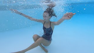 Carla Underwater  Excercising at the pool [upl. by Pansir854]