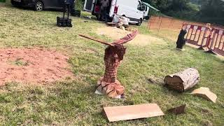 A fabulous range of wooden sculpture at Caerleon festival 2024 [upl. by Anole]