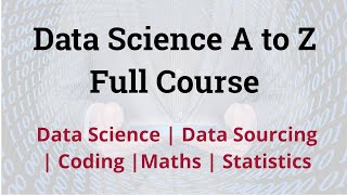 Data Science Full Course for Beginner  Data Science Tutorial [upl. by Sibelle226]