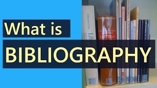 What is Bibliography  What is the Difference Between Reference and Bibliography [upl. by Copp544]