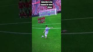 Messi 🤝🐐 Trivela Free kick goal [upl. by Milzie]