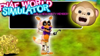 LOLBIT JOINED MY TEAM  FNAF World Simulator [upl. by Cassy]