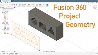 Fusion 360  Project Geometry Options [upl. by Nitsa]