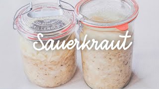 Sauerkraut receta fácil  Chucrut  Col fermentada [upl. by Essa]