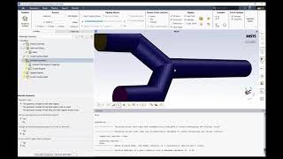 Fluid Flow Through a Y Duct Meshing in ANSYS Student [upl. by Fagaly]