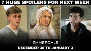 7 Emmerdale Spoilers for Next Week  December 30 to January 3 [upl. by Aled]