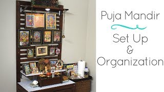 Home Puja Mandir In US Ikea Hack For DIY Home Temple Set up amp Organization [upl. by Adroj]