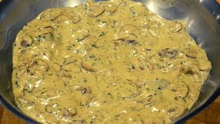 Creamy Garlic Mushroom Sauce  How To Make Recipe [upl. by Nichol]