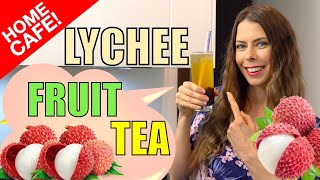 Lychee Fruit Tea at Home  Using Syrup Recipe [upl. by Leola273]