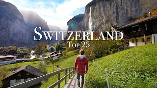 Top 25 Places To Visit in Switzerland  Travel Guide [upl. by Whallon]