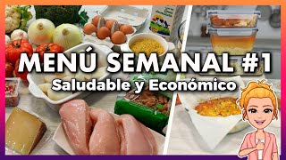 💚 Menú SEMANAL Saludable y Económico 1 🕒 Ahorra TIEMPO DINERO y Come MÁS SANO 👍 Meal Prep Español [upl. by Anaujit606]