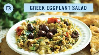 MELITZANOSALATA Greek Style Eggplant Salad [upl. by Sells]