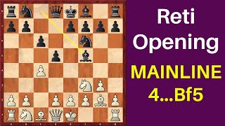 Reti Opening Main Variation 4…Bf5  Opening Repertoire [upl. by Gasser]