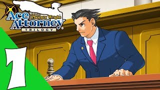 Phoenix Wright Ace Attorney Trilogy Walkthrough Gameplay Part 1  No Commentary PC Remastered [upl. by Nauaj]