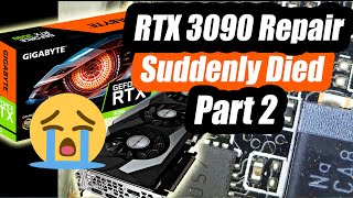 Gigabyte RTX 3090 Graphics Card Repair  No Power and Not detected Part 2 [upl. by Chapen]