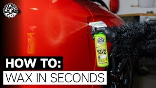 How To Wax Your Car In Seconds  Chemical Guys Almost Blazin Banana Spray Wax [upl. by Ruyle]