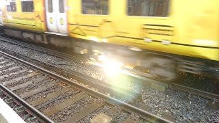 Merseyrail 507 009 making arcs at Birkdale station [upl. by Valdemar416]