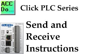 Click PLC Send and Receive Serial Communication Instructions [upl. by Brana187]