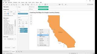 Creating the Map of a Single Country State in Tableau [upl. by Olfe]