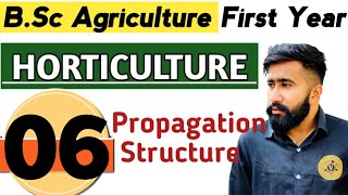 HORTICULTURE  BSC AGRICULTURE FIRST YEAR 1ST SEMESTER  PLANT PROPAGATION STRUCTURES [upl. by Gonzalo]