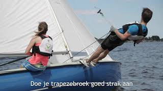 Randmeer zeilboot trapezetechniek [upl. by Pul831]